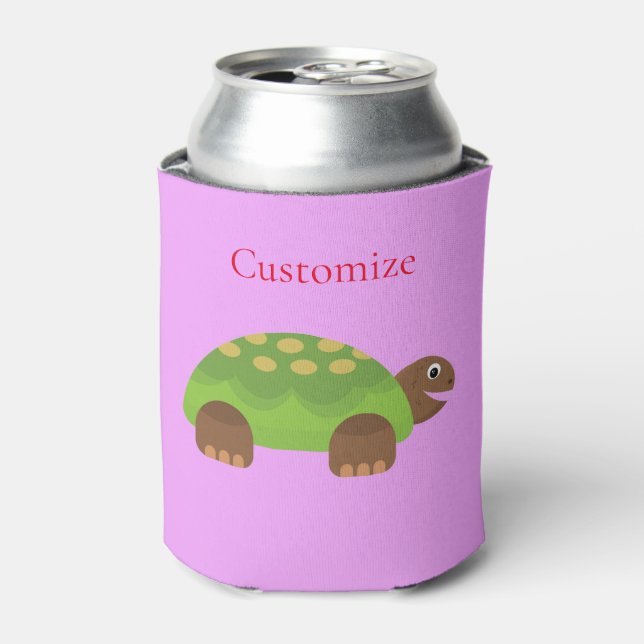 Rafraîchisseur Pour Canette Joyeuse tortue souriante Thunder_Cove (Can devant)