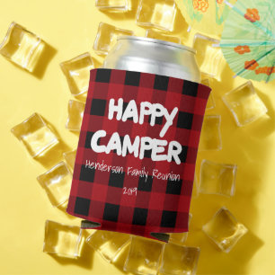 Rafraîchisseur Pour Canette Joyeux Camper Red Plaid Family Réunion