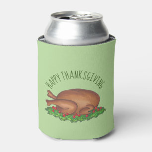 Rafraîchisseur Pour Canette Joyeux dindon Jour Thanksgiving Diner Cranberries