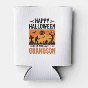 Rafraîchisseur Pour Canette Joyeux Halloween Petit-Fils Vintage Chemise Épouva