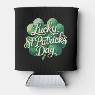 Rafraîchisseur Pour Canette Joyeux jour de la Saint-Patrick typographie vintag
