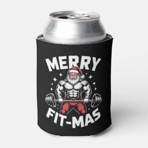 Rafraîchisseur Pour Canette Joyeux Noël Fitness Santa Musculation Gym