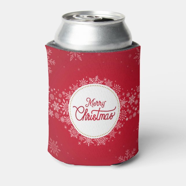 Rafraîchisseur Pour Canette Joyeux Noël hiver Festivals rouges (Can Dos)