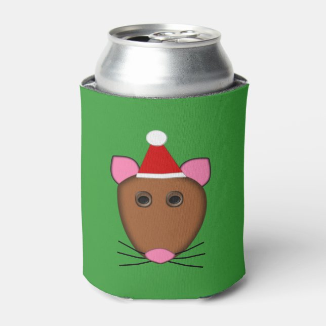 Rafraîchisseur Pour Canette Joyeux Noël Souris Pouvant refroidir (Can devant)