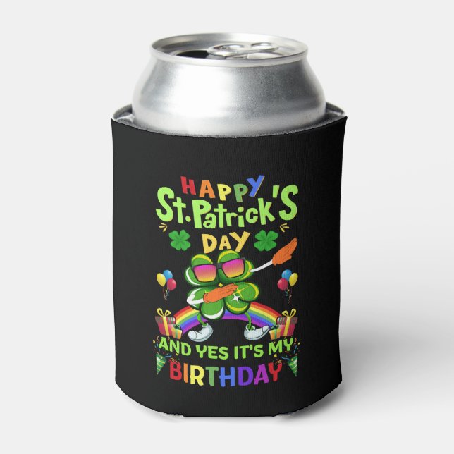 Rafraîchisseur Pour Canette Joyeux St Patrick's Day Anniversaire Paddy's Day (Can devant)