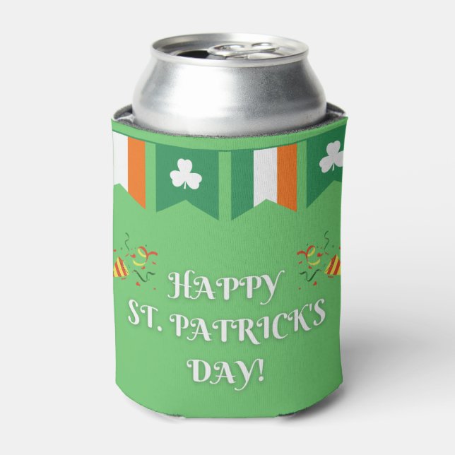 Rafraîchisseur Pour Canette Joyeux St. Patrick's Day Green (Can devant)