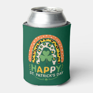Rafraîchisseur Pour Canette Joyeux St Patrick's Day mignonne Rainbow Leopard