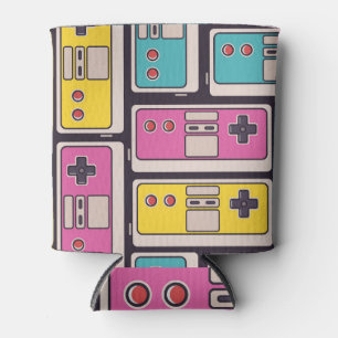 Rafraîchisseur Pour Canette Joysticks de jeu papier peint Vintage coloré