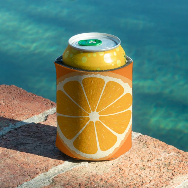 Rafraîchisseur Pour Canette Jus de citron frais orange (Piscine in situ)