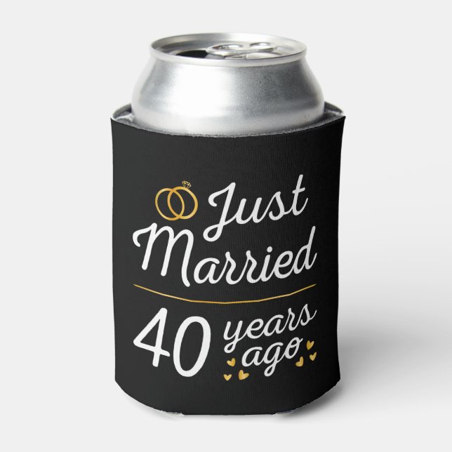 Rafraîchisseur Pour Canette Just Married 40 Years Ago II (Can devant)