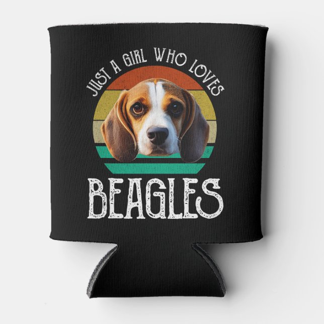 Rafraîchisseur Pour Canette Juste une fille qui aime les Beagles (Devant)
