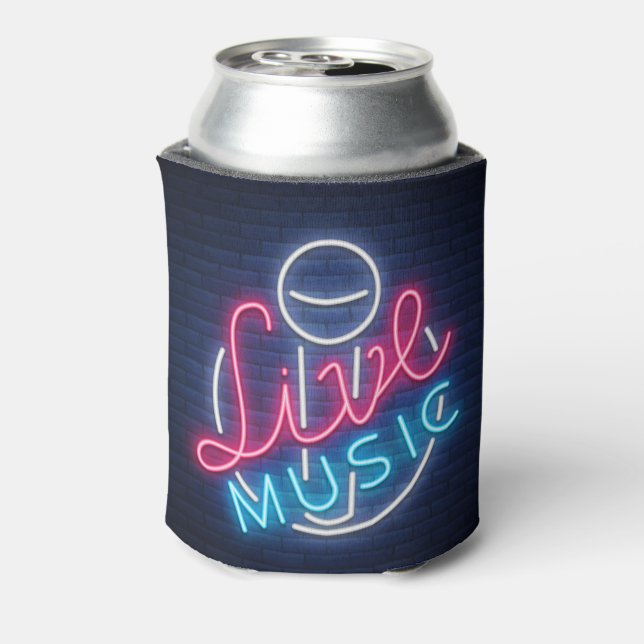 Rafraîchisseur Pour Canette Karaoke Neon Éclairage Mot Courbé Art Texte (Can Dos)