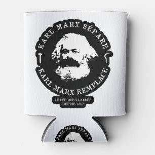 RAFRAÎCHISSEUR POUR CANETTE KARL MARX SÉPARE, KARL MARX REMPLACE