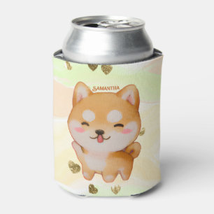Rafraîchisseur Pour Canette Kawaii Smiling Cartoon Style Shiba Inu