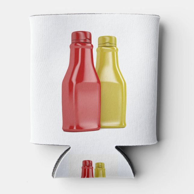 Rafraîchisseur Pour Canette Ketchup et moutarde (Devant)
