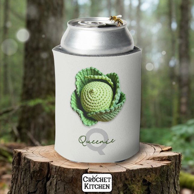 Rafraîchisseur Pour Canette Kitschy Modern Granny Garden Crochet Nom du chou (Créateur téléchargé)