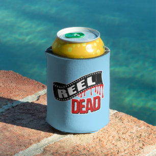 Rafraîchisseur Pour Canette Koozie en mousse noir Reel Dead
