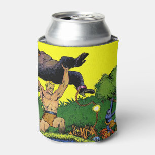 Rafraîchisseur Pour Canette La bande dessinée Vintage de Jungle Gorilla