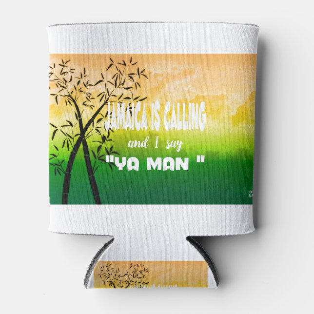 Rafraîchisseur Pour Canette La Jamaïque appelle (Devant)