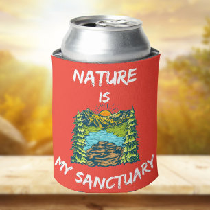 Rafraîchisseur Pour Canette La nature est mon sanctuaire Hymne des randonneurs