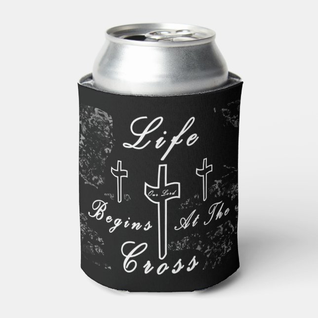 Rafraîchisseur Pour Canette La vie commence à la croix (Can devant)