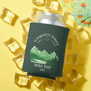 Rafraîchisseur Pour Canette Lac extérieur vintage Green Mountain Sunset