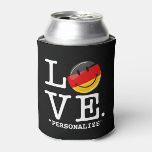 Rafraîchisseur Pour Canette L'Amour De L'Allemagne Drapeau Souriant