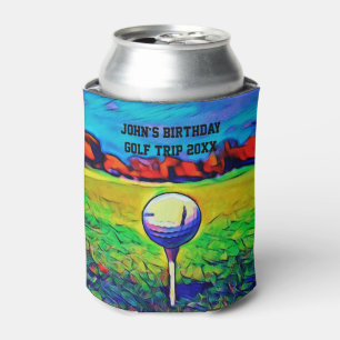 Rafraîchisseur Pour Canette L'anniversaire jouant au golf fait sur commande