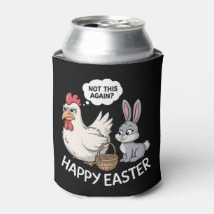 Rafraîchisseur Pour Canette Lapin de Pâques Joyeux Lapin Poule Pas Encore Ça