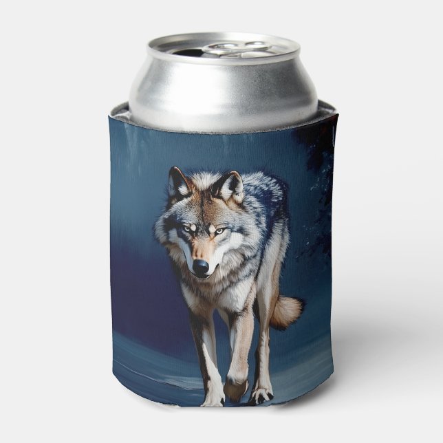 Rafraîchisseur Pour Canette L'Art Majestic Wolf Wildlife (Can devant)