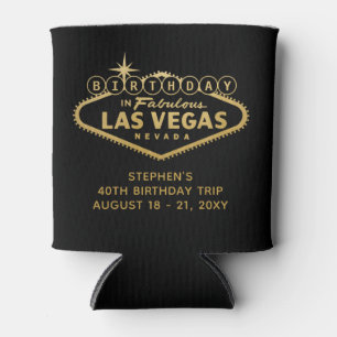 Rafraîchisseur Pour Canette Las Vegas Anniversaire Fête Voyage Personnalisé Fa