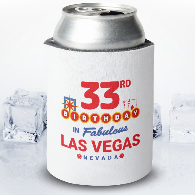 Rafraîchisseur Pour Canette Las Vegas Birthday Party (Créateur téléchargé)