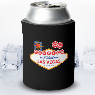 Rafraîchisseur Pour Canette Las Vegas Mariage - Couple marié à Las Vegas