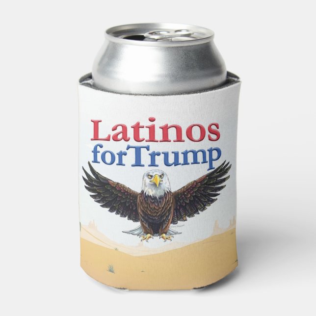 Rafraîchisseur Pour Canette Latinos pour Trump - Aigle du désert (Can devant)