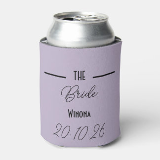 Rafraîchisseur Pour Canette Lavender Bride Wedding Can Cooler