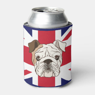 Rafraîchisseur Pour Canette Le bouledogue anglais et l'Union Jack peuvent