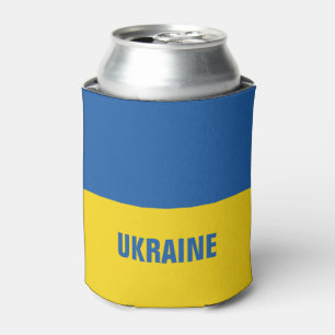 Rafraîchisseur Pour Canette Le drapeau bleu jaune ukrainien de l'Ukraine peut 