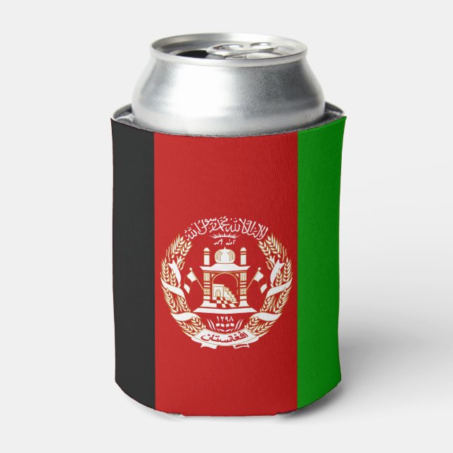 Rafraîchisseur Pour Canette Le drapeau de l'Afghanistan patriotique peut refro (Can devant)