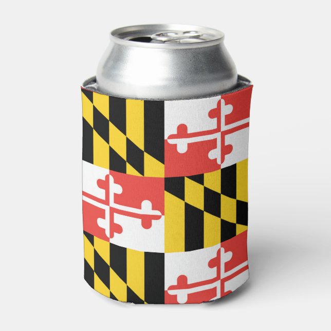Rafraîchisseur Pour Canette Le drapeau du Maryland peut refroidir (Can devant)