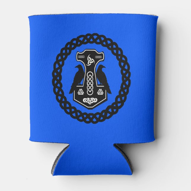 Rafraîchisseur Pour Canette Le marteau de Celtic Knot Thor (Devant)