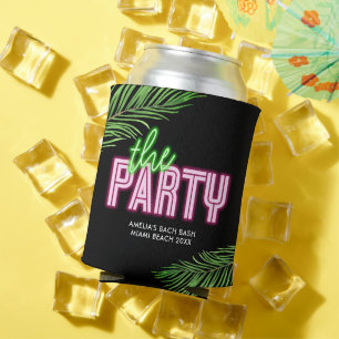 Rafraîchisseur Pour Canette Le Parti Vert & Rose Tropical Bach