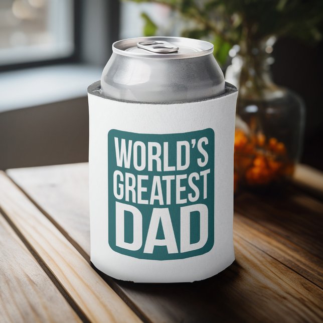 Rafraîchisseur Pour Canette Le plus grand papa du monde (Can Cooler - Father's Day Gift or a New Dad Favor)