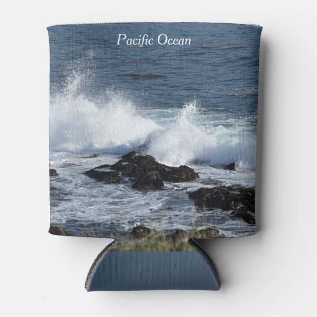 Rafraîchisseur Pour Canette Le surf de l'océan Pacifique (Devant)