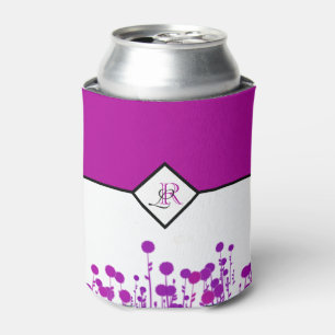 Rafraîchisseur Pour Canette L'élégance fleurit : monogramme personnalisé