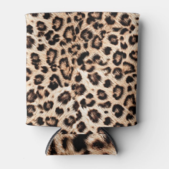 Rafraîchisseur Pour Canette Leopard Design Motif : Wild Elegance. (Devant)