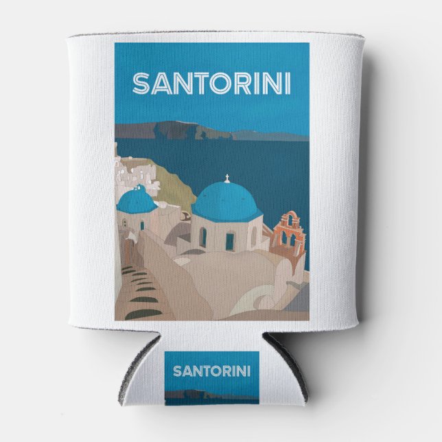Rafraîchisseur Pour Canette Les îles grecques de Santorin (Devant)