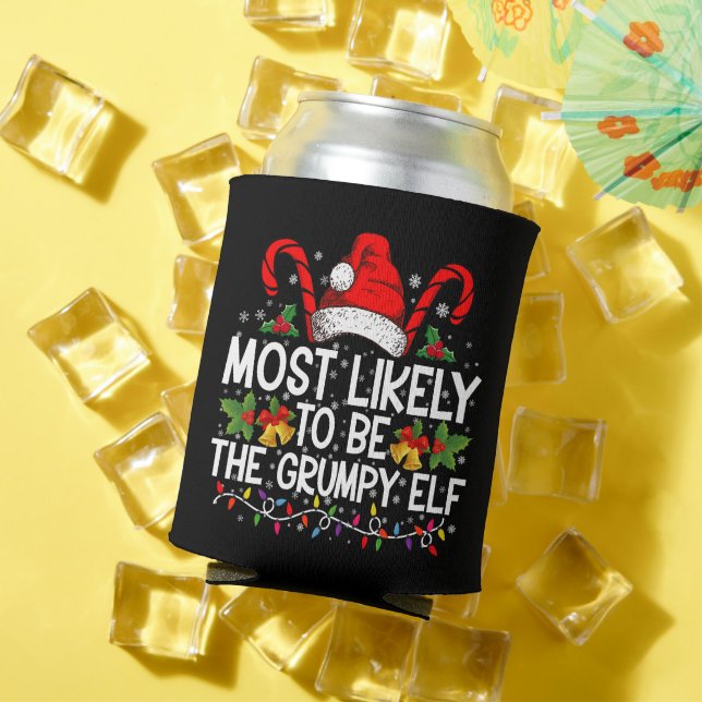 Rafraîchisseur Pour Canette Les Plus Probables D'Être L'Elfe Grumpy Drôle Noël (Été in situ)