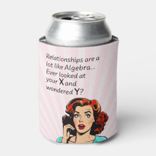 Rafraîchisseur Pour Canette Les relations sont comme Algebra Funny Quip