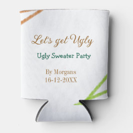 Rafraîchisseur Pour Canette Let's get ugly Christmas ugly sweater Partyorange