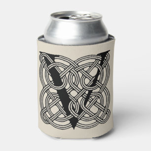 Rafraîchisseur Pour Canette Lettre V Vintage Céleste noeud Monogramme